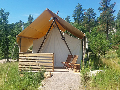 Entry To Tent Under Canvas