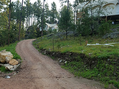 Path Up To Glamping Under Canvas